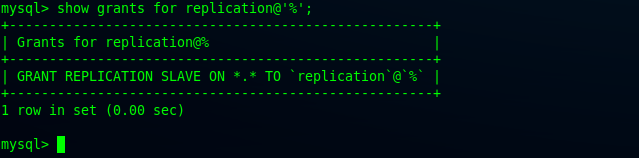 show grant replication