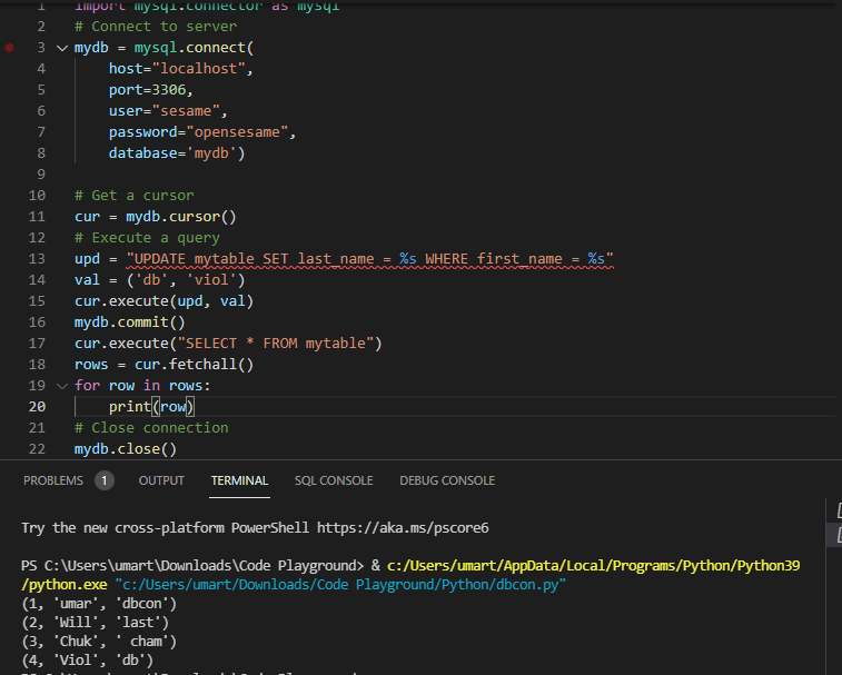 update data in table in a better way that prevents sql injection in python