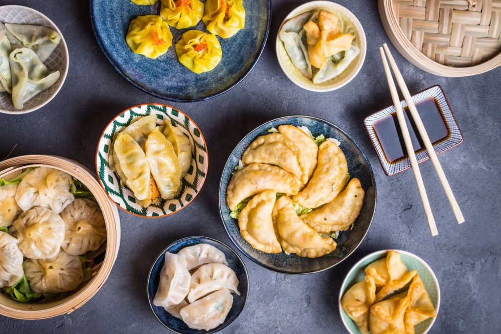 international assorted Chinese dumplings