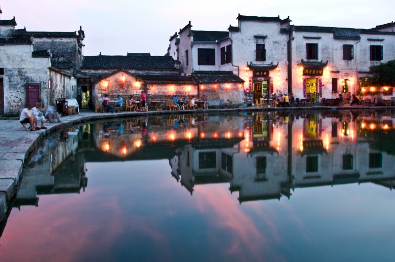 The scenic ancient village of Hongcun.  unique places in China