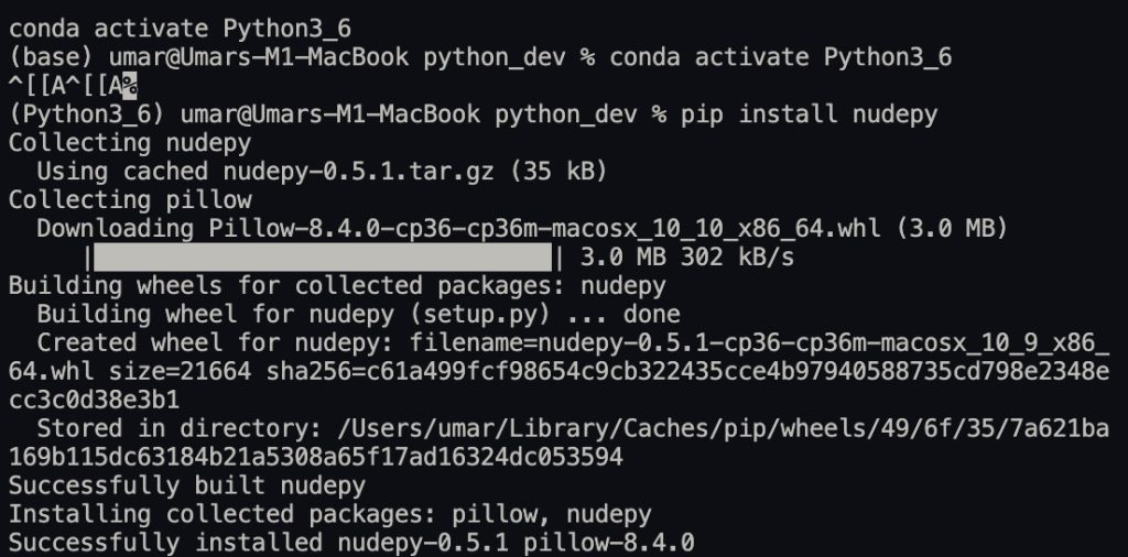 install nude py