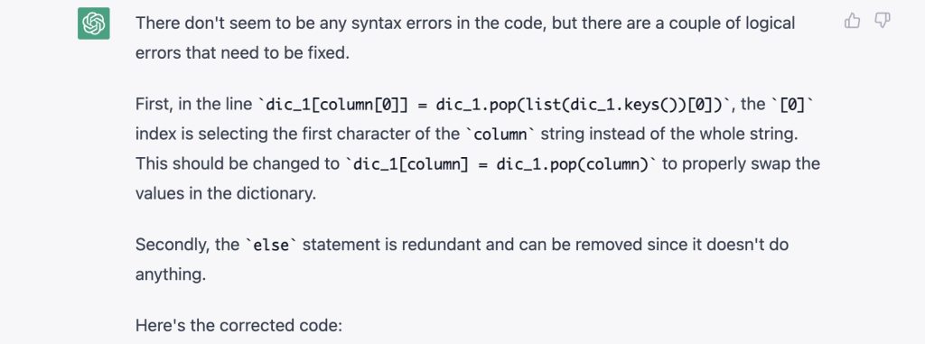 code debugging python