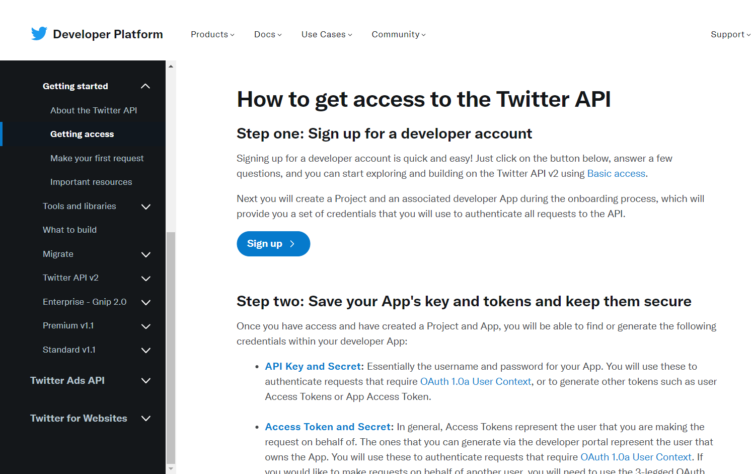 Step 1: Get Twitter API Access - Sentiment Analysis