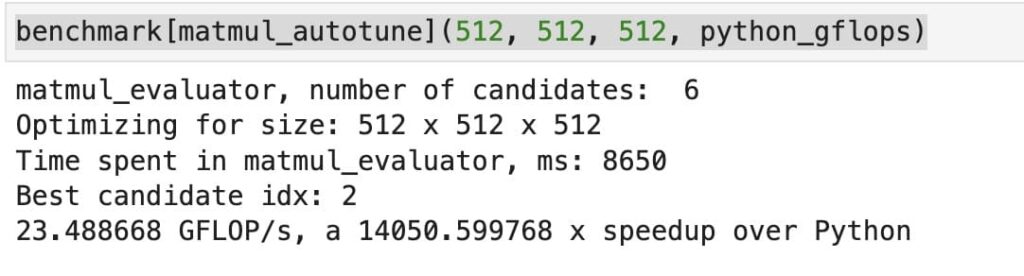 fully optimized Mojo code runs 14000X faster than Python code for matrix multiplication