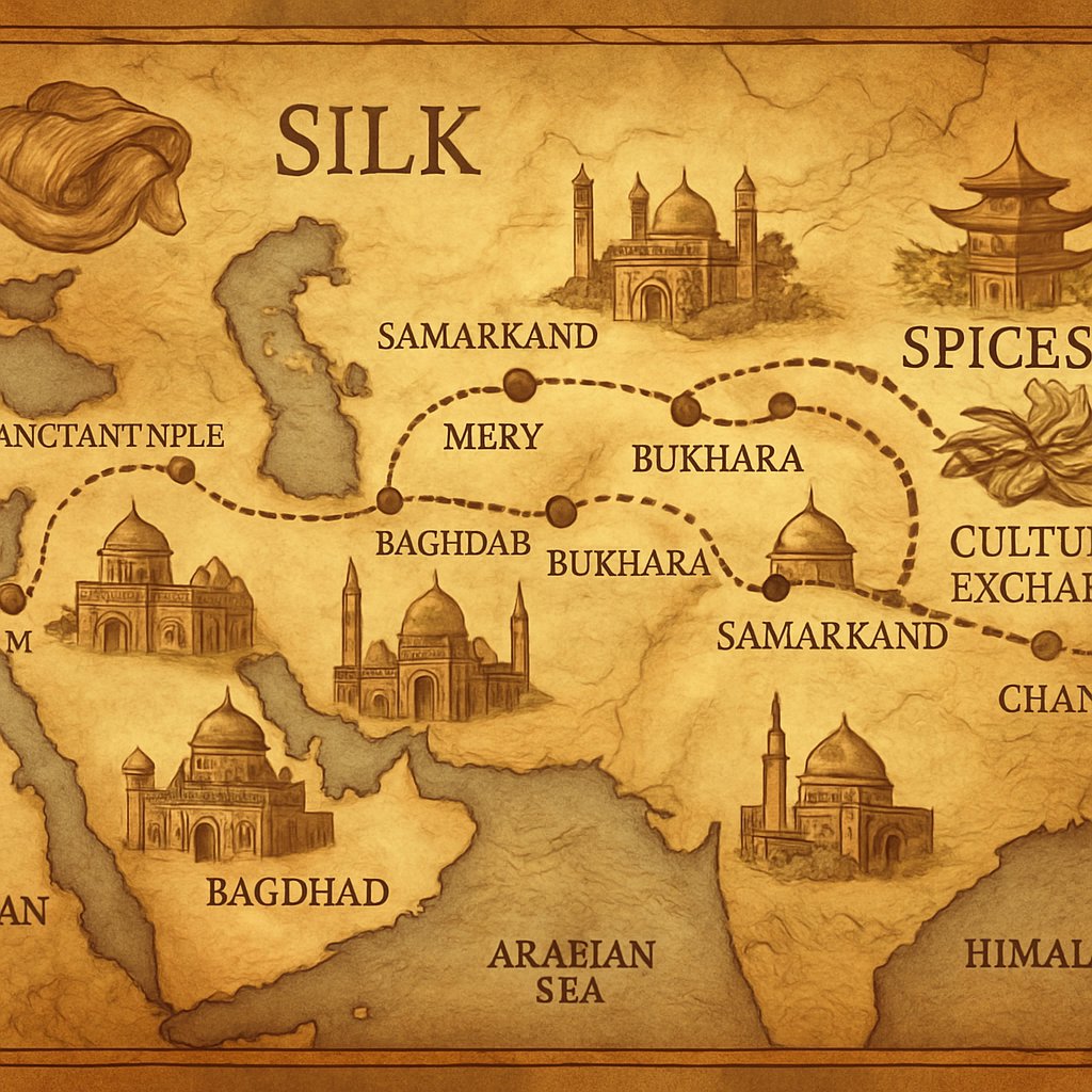 The Silk Road: Trade Routes, Cultural Exchange, and Legacy