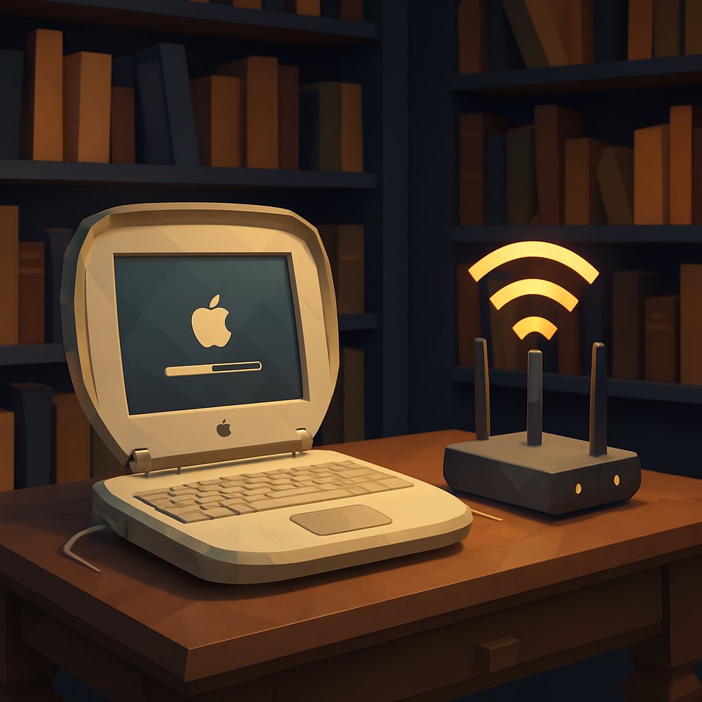27-Year-Old Apple iBooks: Connecting to Wi-Fi for Updates