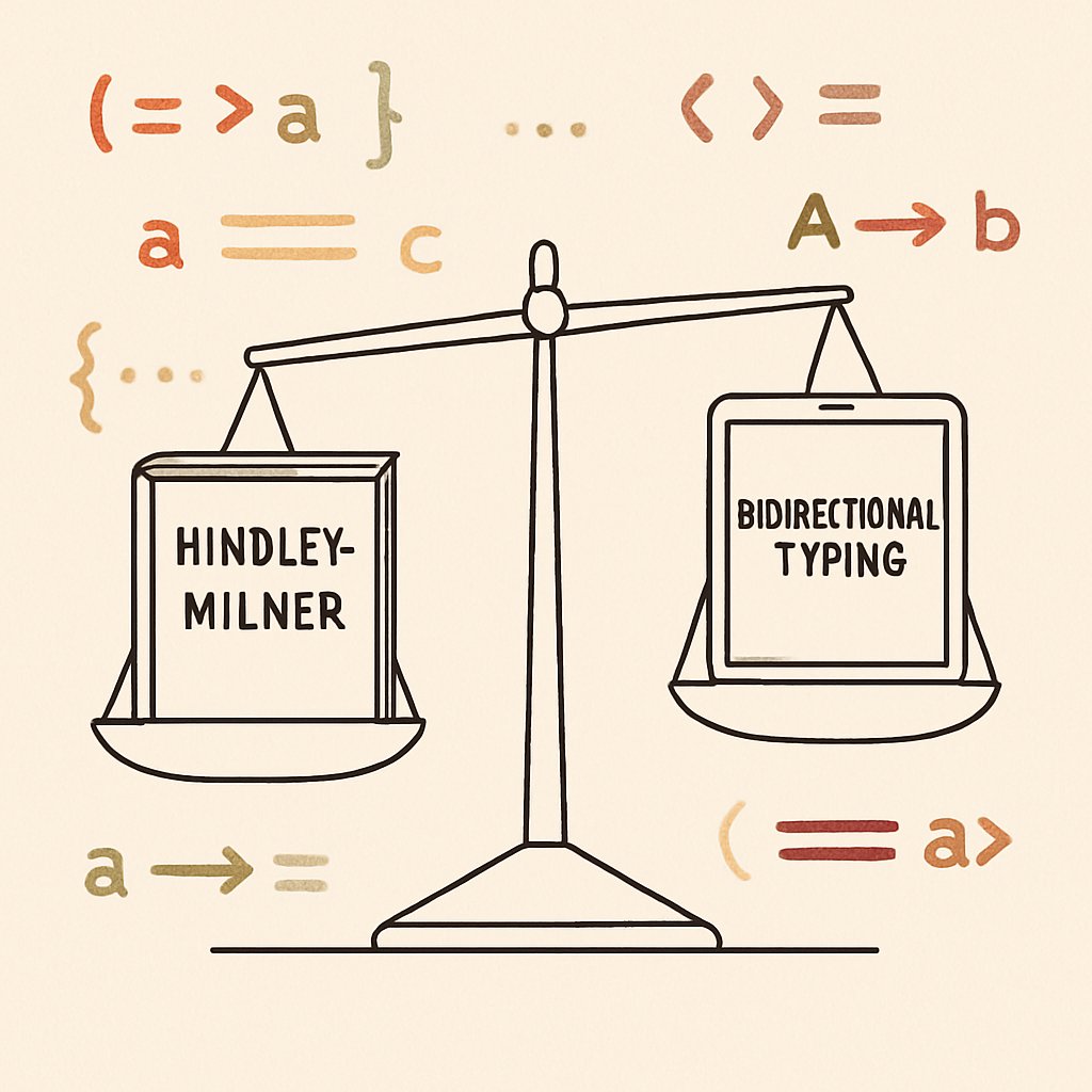 How to Choose Between Hindley-Milner and Bidirectional Typing