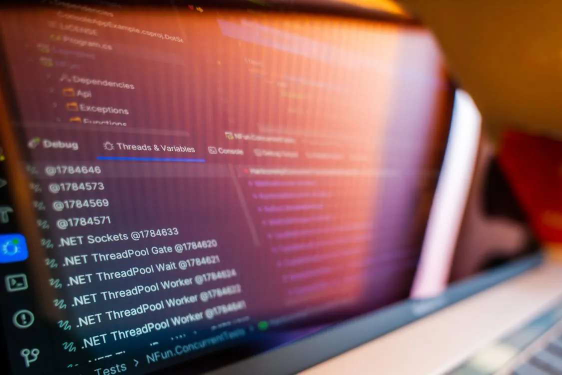 Developer debugging network requests