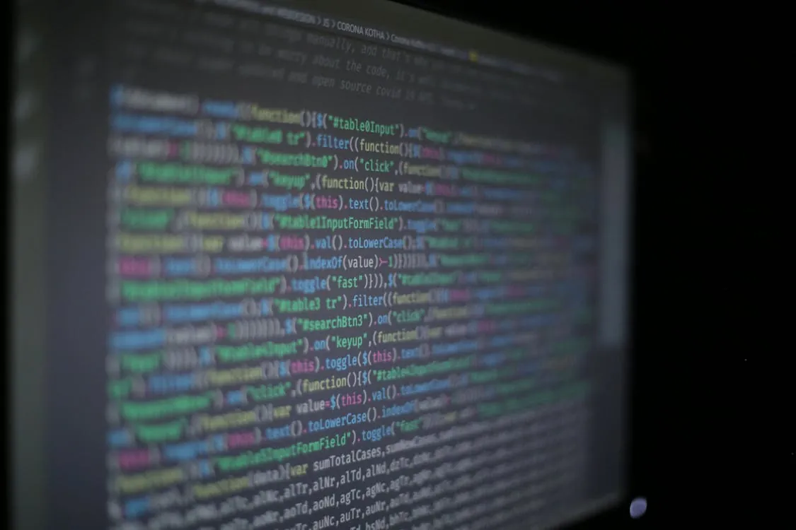 Code audit on a screen
