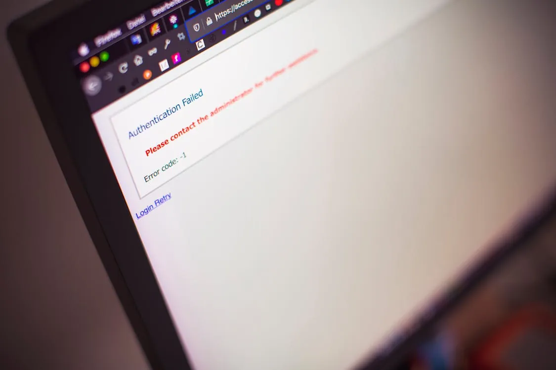 Cloud infrastructure error monitoring login failure