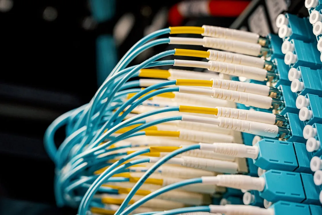 Fiber optic cables in network infrastructure
