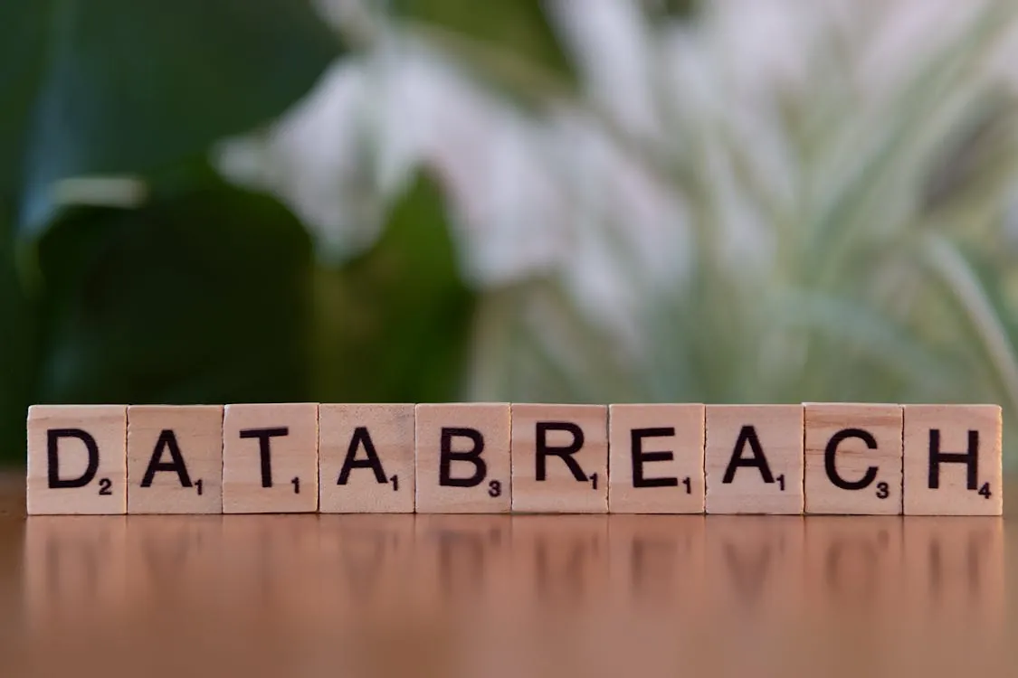 Scrabble tiles spelling data breach