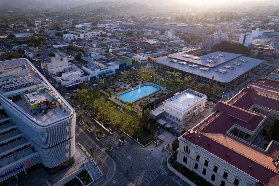 San Salvador urban aerial