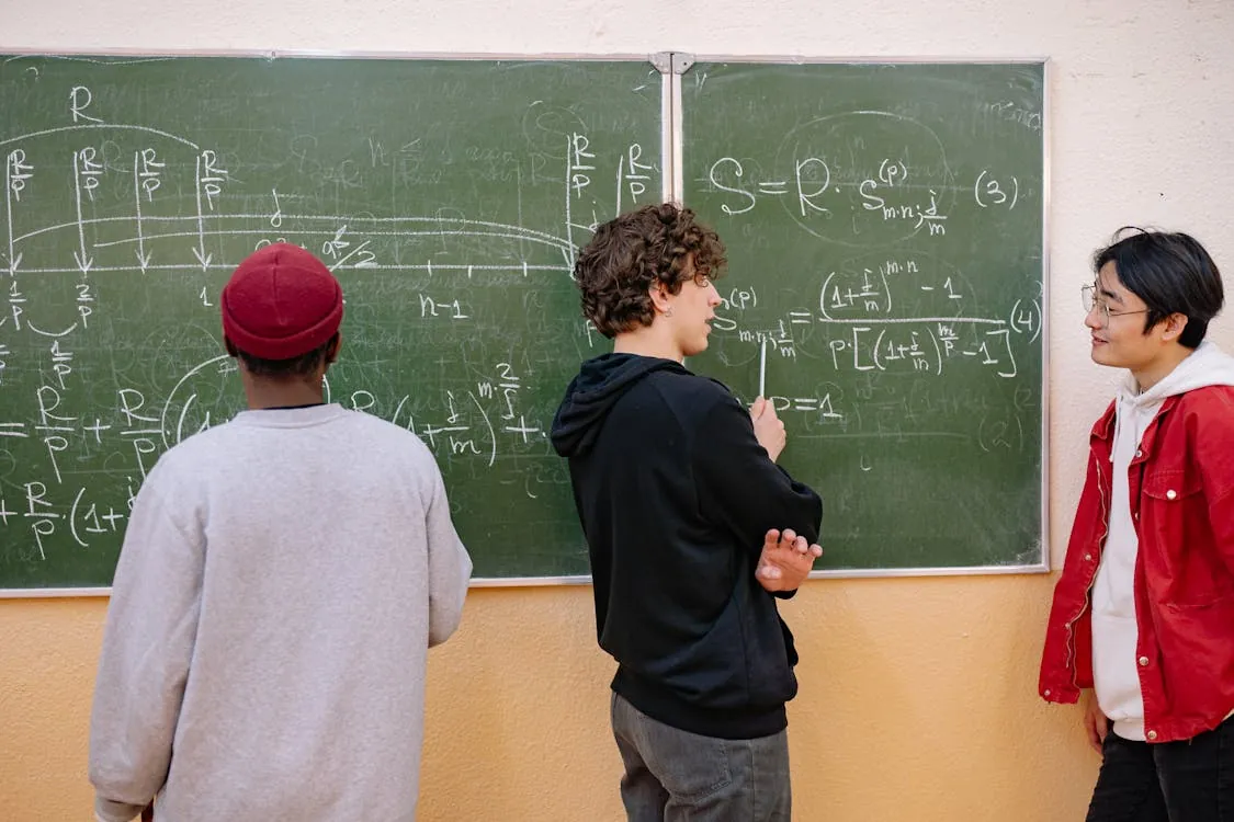 Panel of mathematicians reviewing AI-generated proof