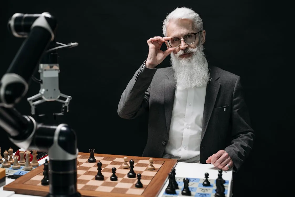 Person wearing AI powered smart glasses interacting with digital interface