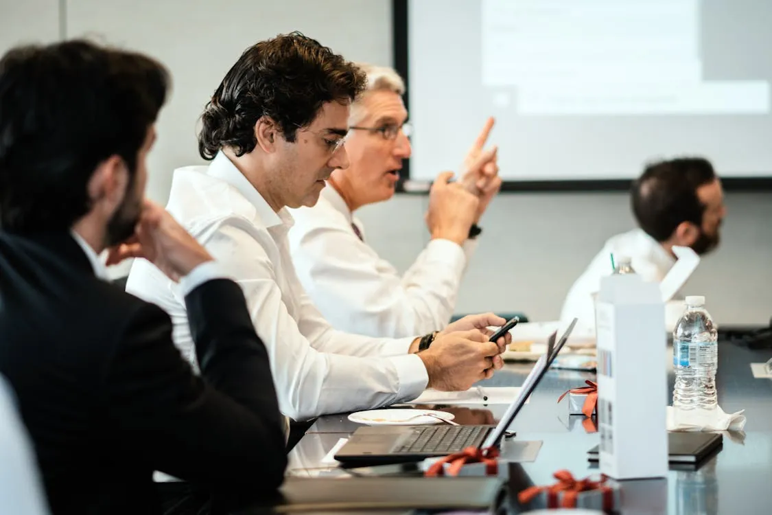 Investor meeting technology company