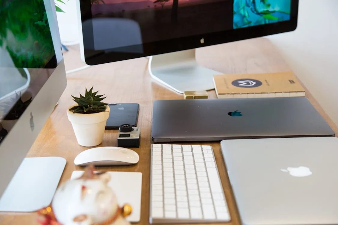 Small business Mac computers office setup