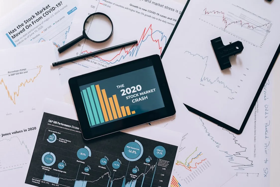 Tablet displaying stock market impact and competition