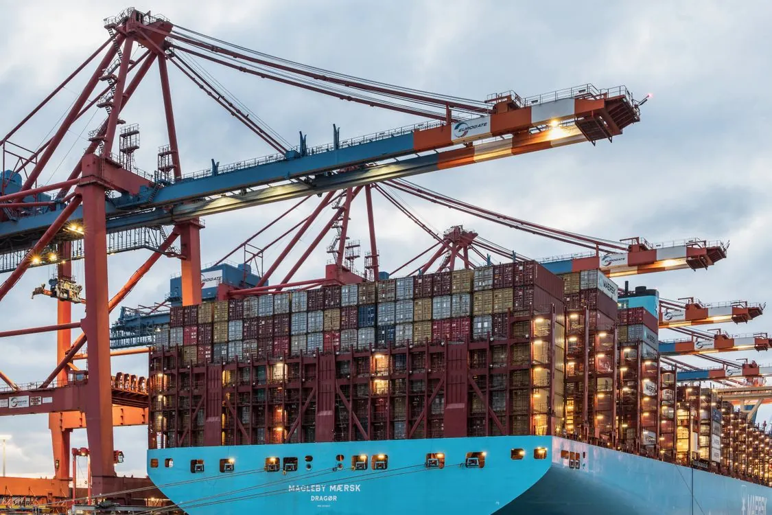 Cargo ship at commercial dock representing the dry bulk shipping market in 2026