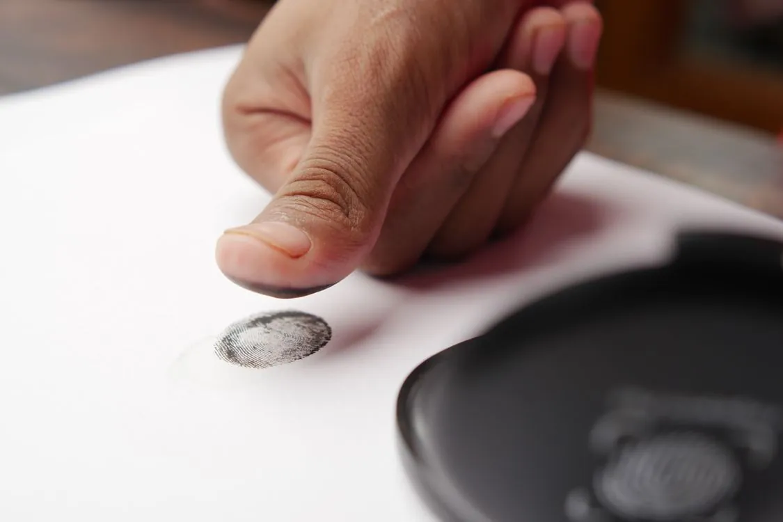 Abstract digital fingerprint concept representing browser fingerprinting and WebGL device identification