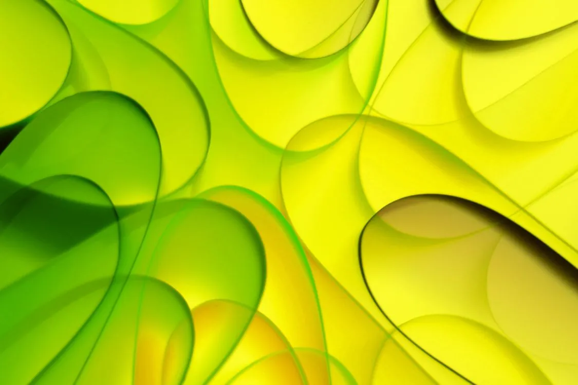 Abstract soft organic shapes representing tactile interface design