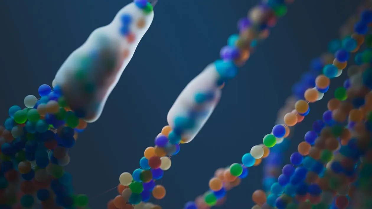 DNA sequencing data on laboratory monitor
