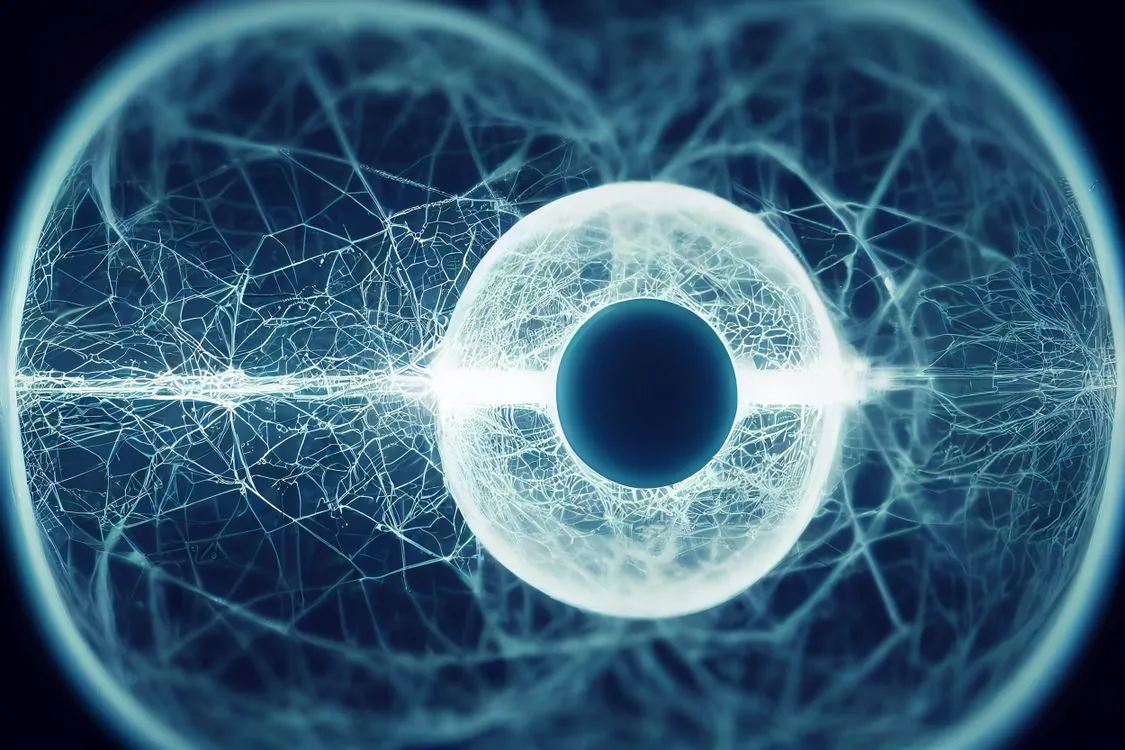 Abstract visualization of AI neural network representing Grok 4.5