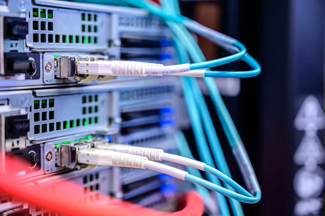 Microservices architecture showing multiple connected service nodes
