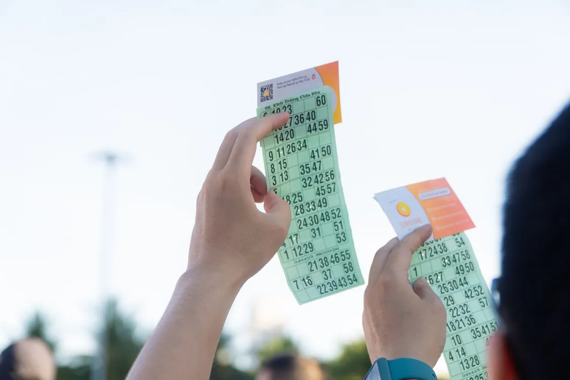 People checking lottery numbers during a jackpot drawing