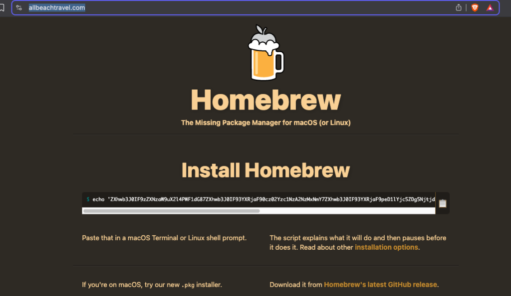 fake homebrew.