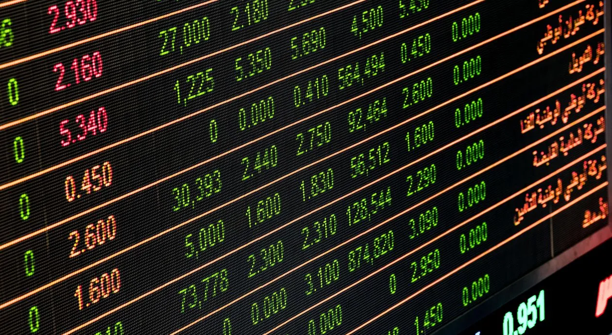 Trading screens showing semiconductor stock market data in 2026