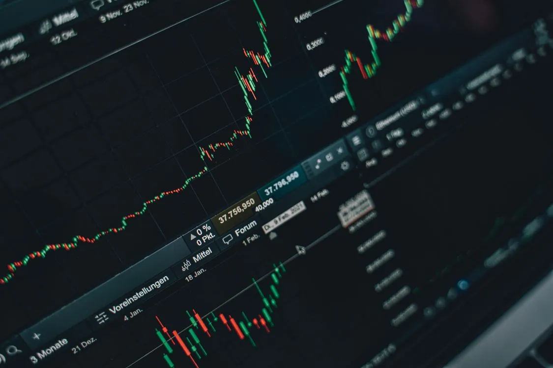 Stock market trading screen with financial charts for Straco Corporation share price analysis