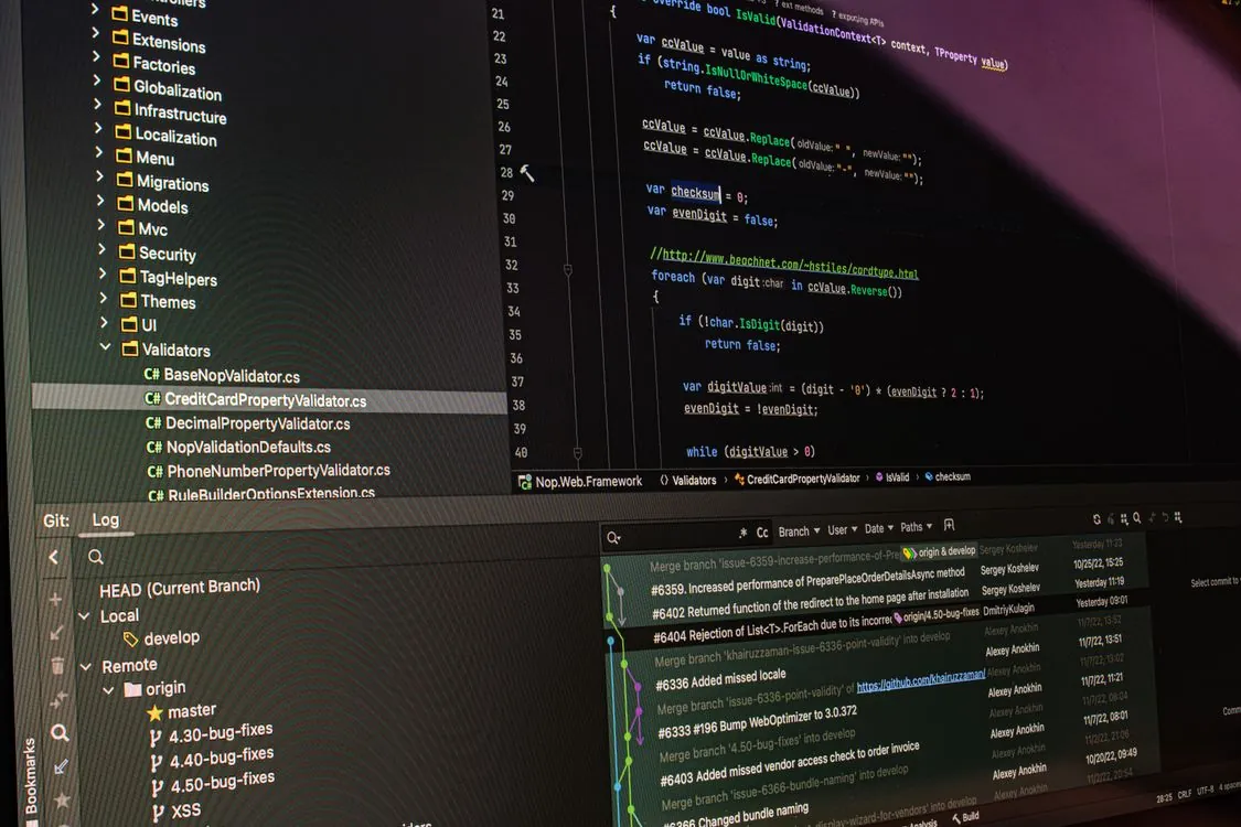Abstract visualization of version control history and code changes