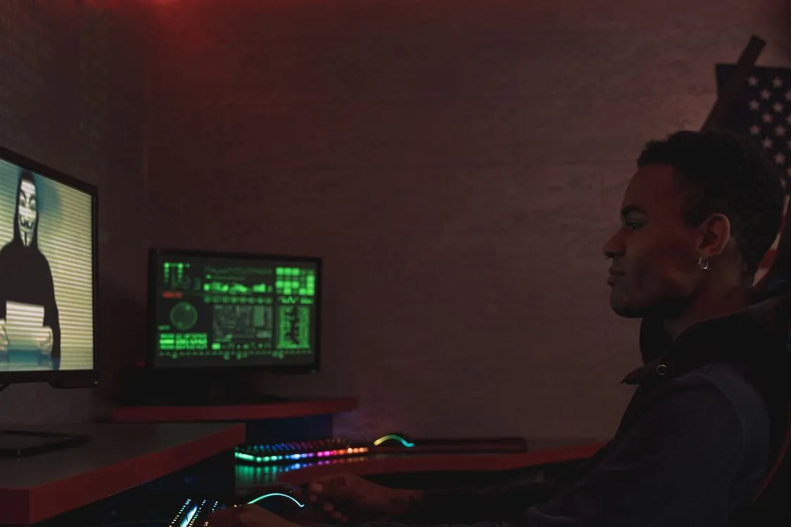 A person monitoring systems for unauthorized agent activity
