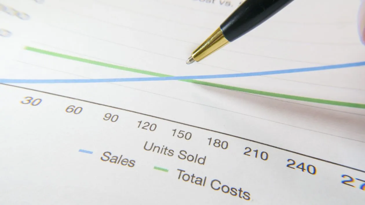 Business cost report being reviewed for budgeting decisions