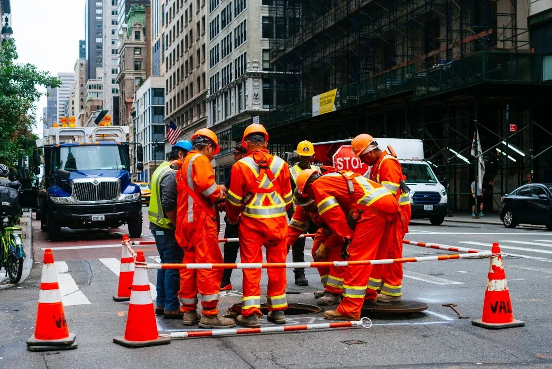 Illustration of pothole politics in New York City