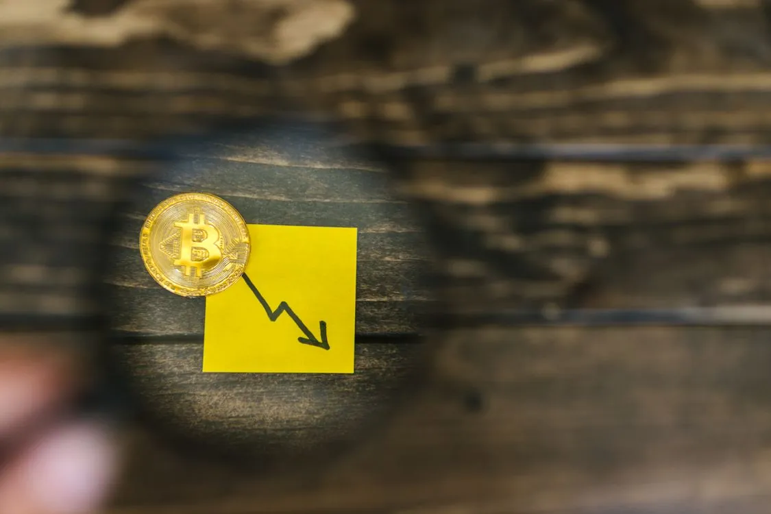 Bitcoin decline symbolizing crypto Ponzi losses
