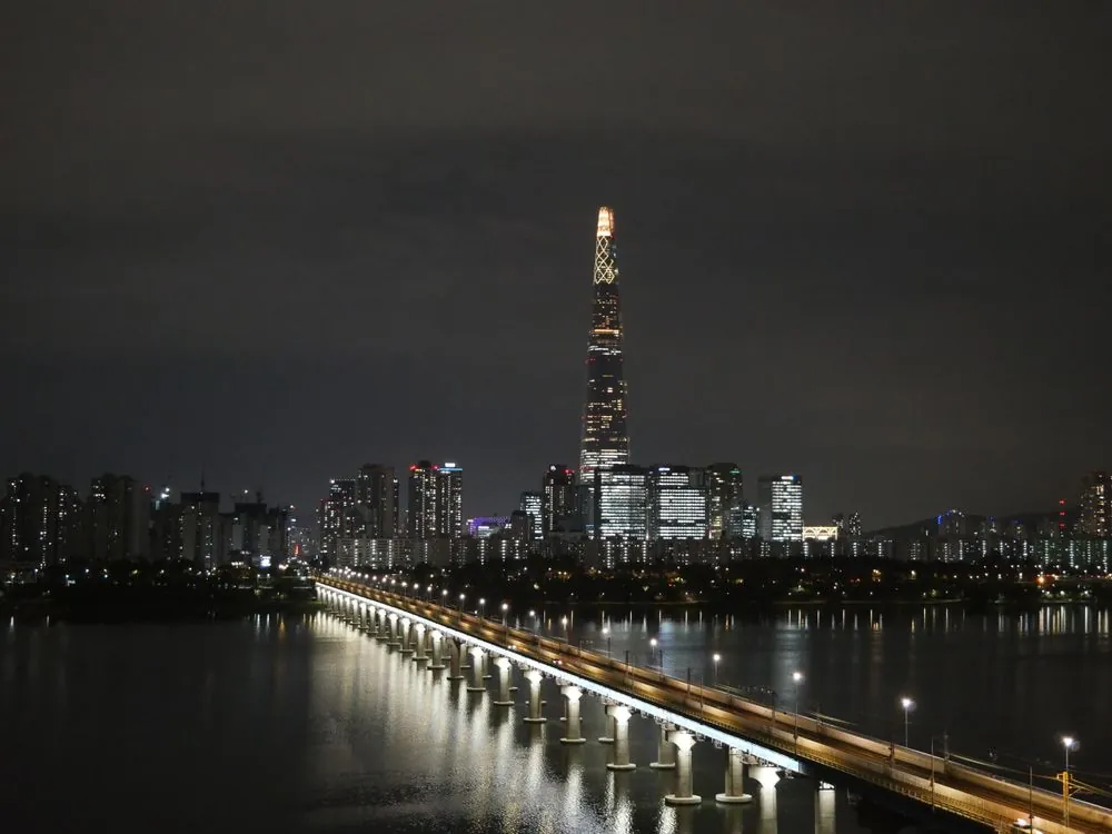 Seoul skyline at night